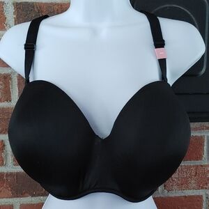 Cacique Smooth Boost Strapless Multi Way Black Bra Size 48 D